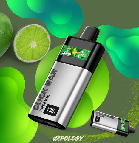 Click Bar Pod Device -  Vapology Lime Slush 7000puffs